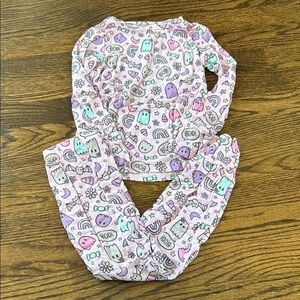 Pastel Ghost and Rainbow Bamboo Pajama Set